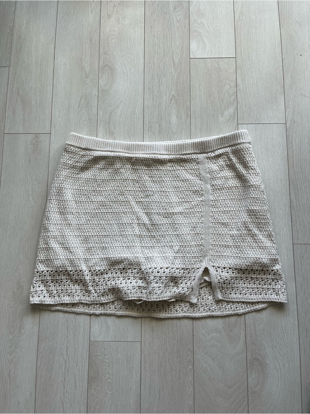 American Eagle Crochet Knit Crochet Skort Mini Skirt